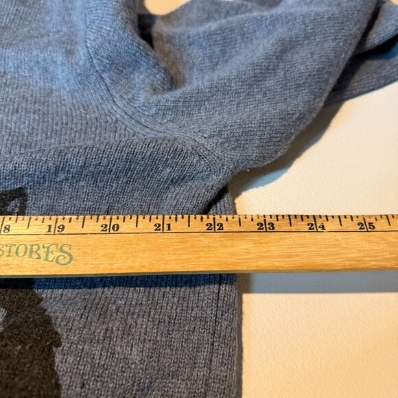 Pretty Snake Women L Cat Eyes Sweater Blue Crazy Kitty Knit Wool Crewneck - Picture 6 of 8